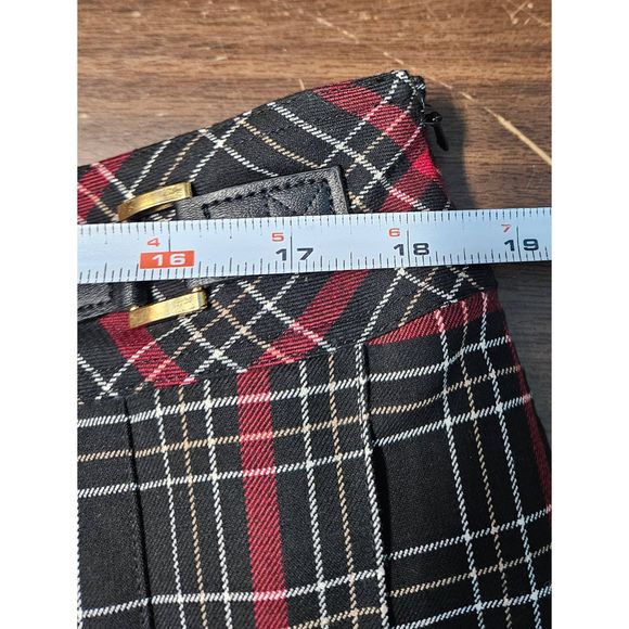 St. John Red Plaid Skort New With Tags size 16 Womens Skirt Golf - Picture 8 of 9